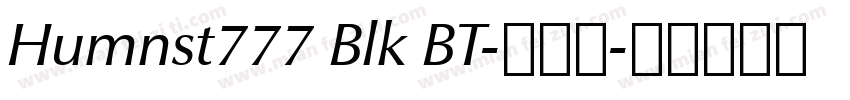 Humnst777 Blk BT-常规斜字体转换